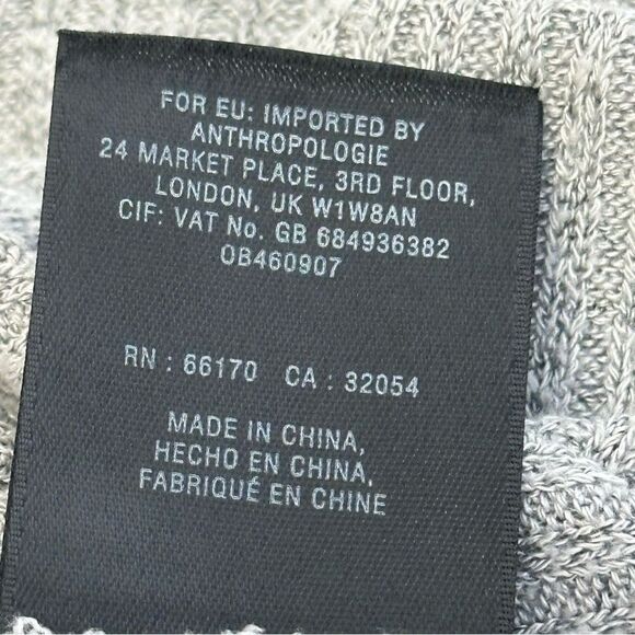 Anthropologie Grey Cowl Neck Knit Tunic, Size S - Picture 11 of 11